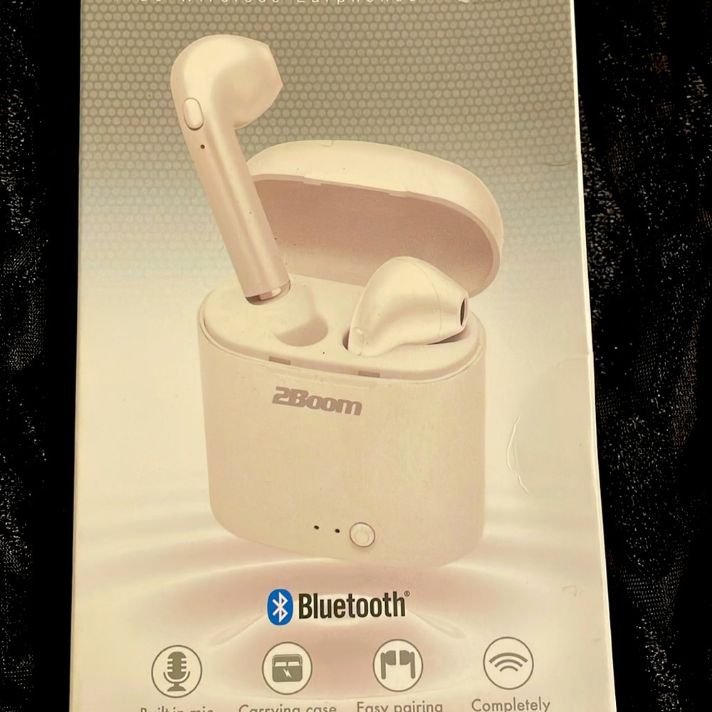Room Air, True Wireless Earphones , 2Boom Roam Air White Bluetooth True